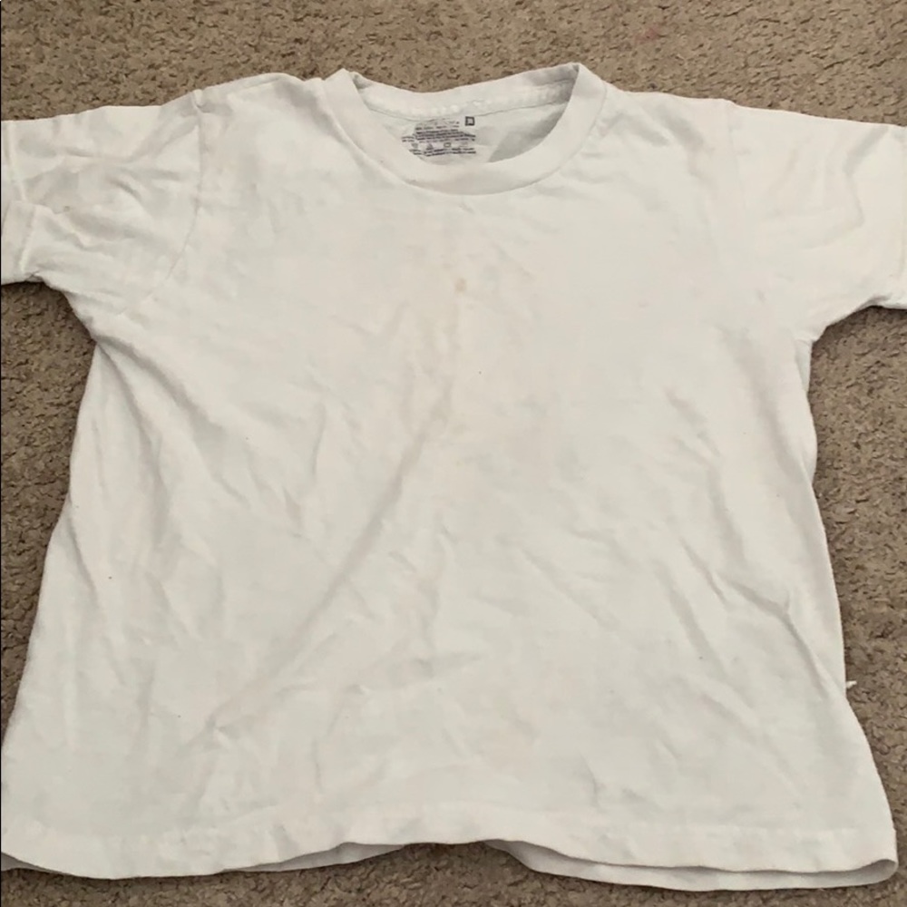 Boys white tee